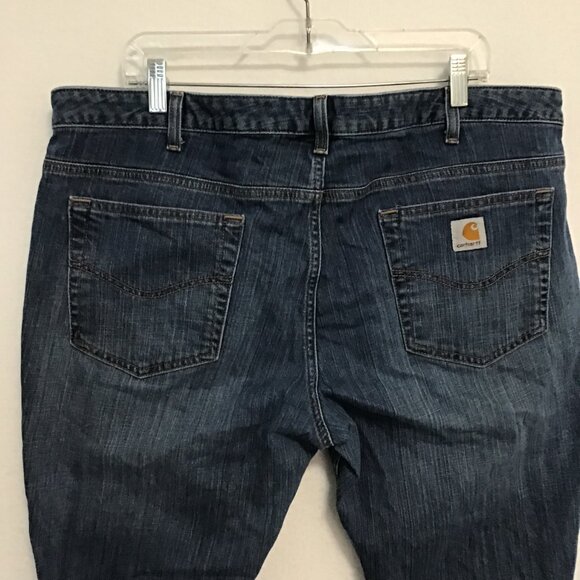 Carhartt Curvy Fit Medium Wash Bootcut Jeans Size 18 - Picture 8 of 11